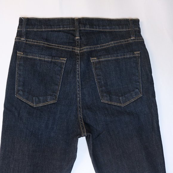 Frame Denim Ali High Rise Distressed Jeans Dark Wash Soft Stretchy - Picture 6 of 13